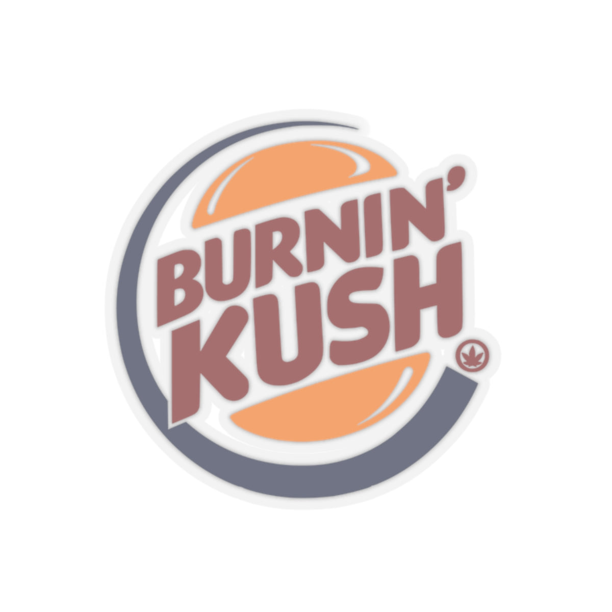 Burnin' Kush Kiss-Cut Stickers