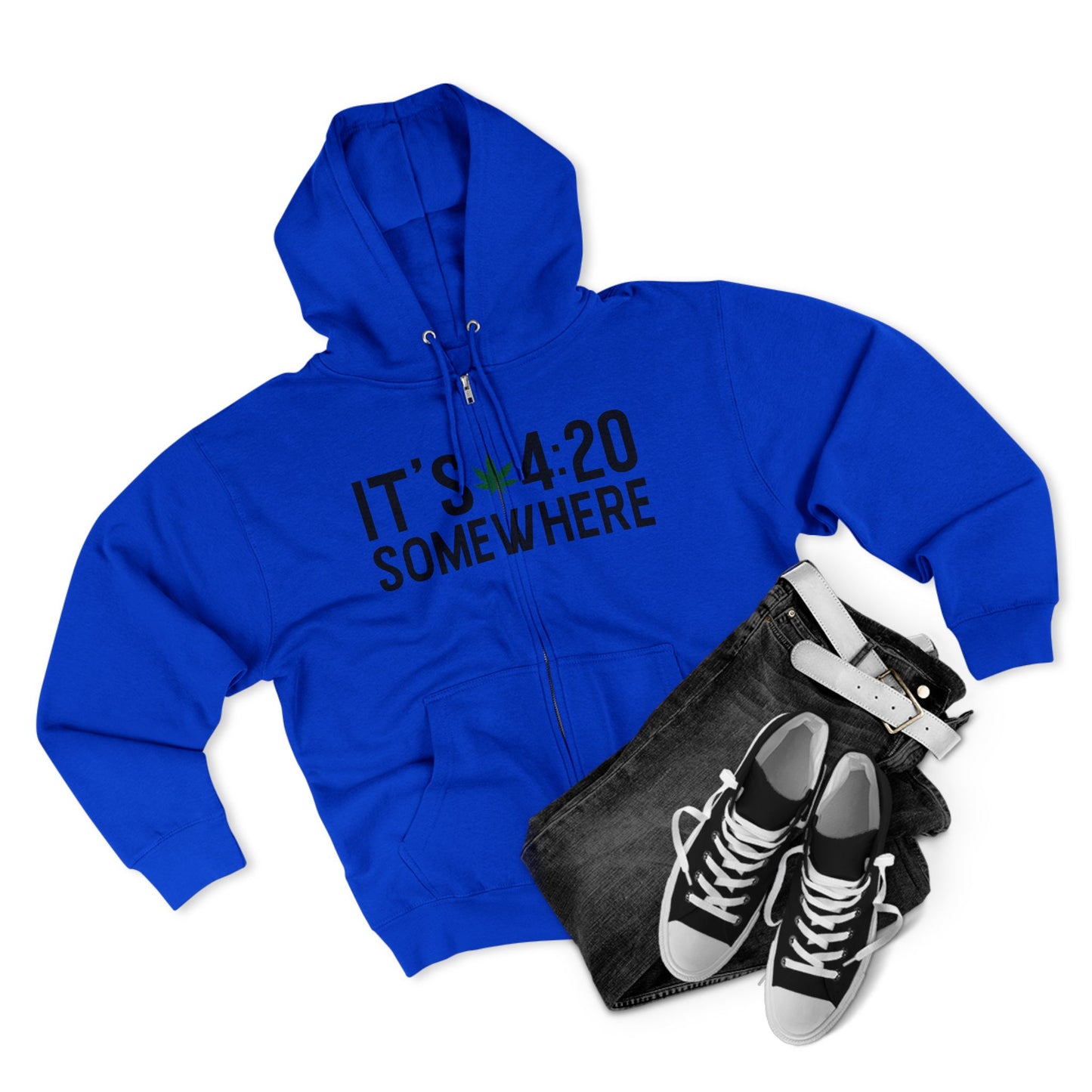 420 Somewhere Unisex Zip Hoodie