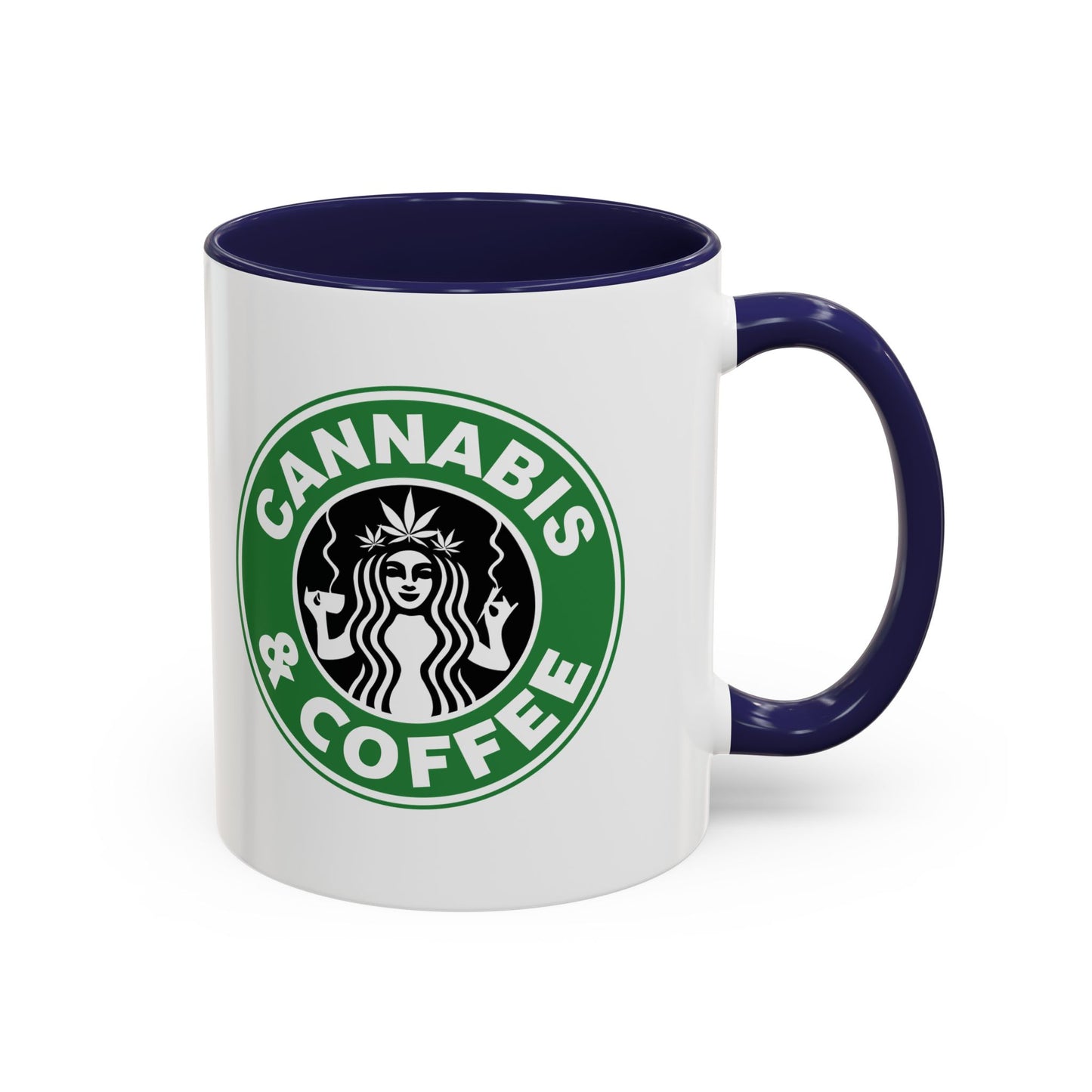 Cannabis + Coffee Accent Coffee Mug, 11oz