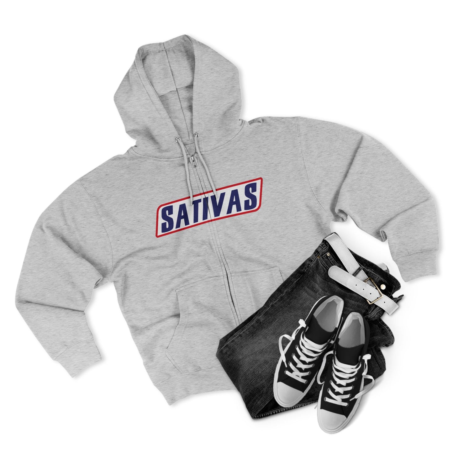 Sativas Unisex Zip Hoodie