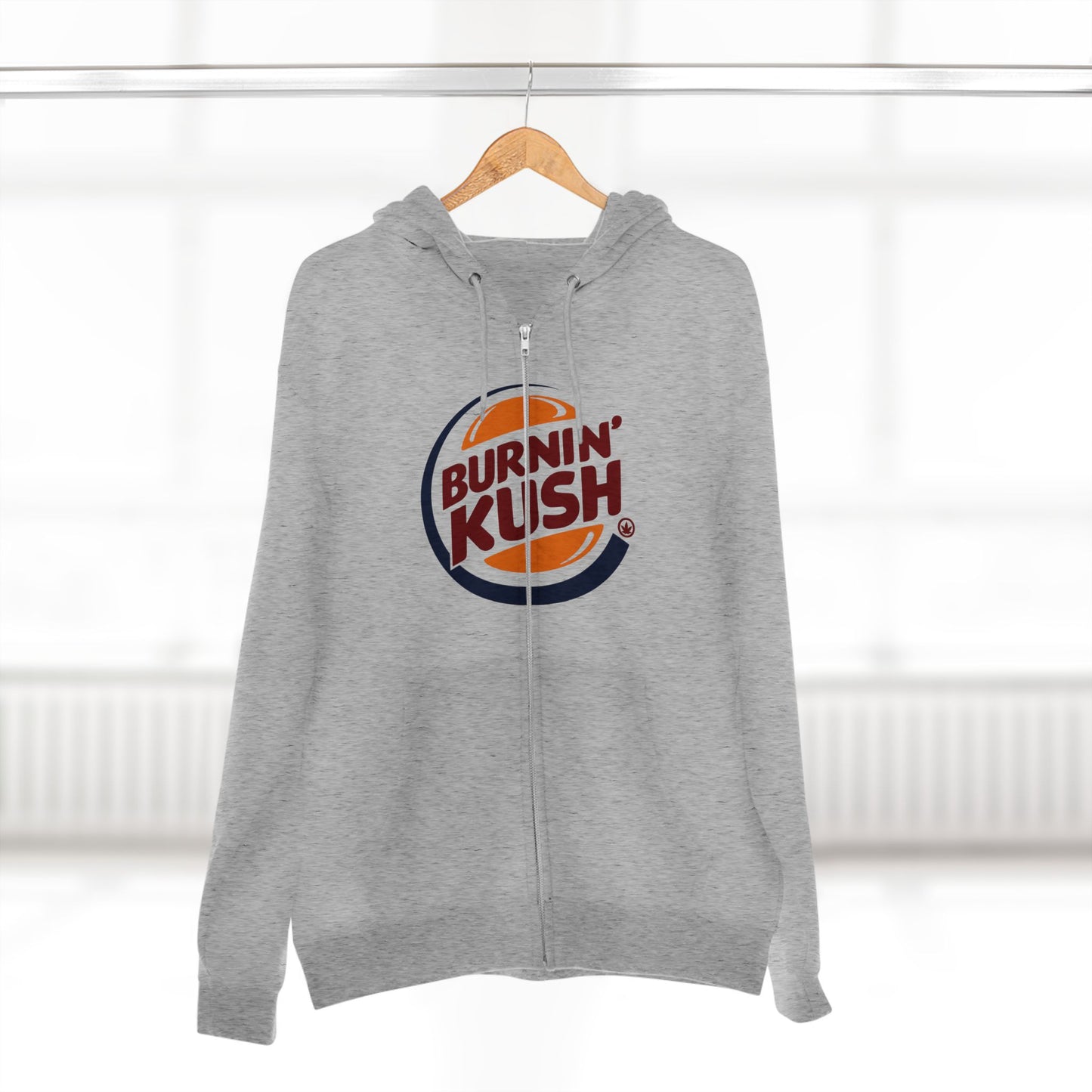 Burnin' Kush Unisex Zip Hoodie