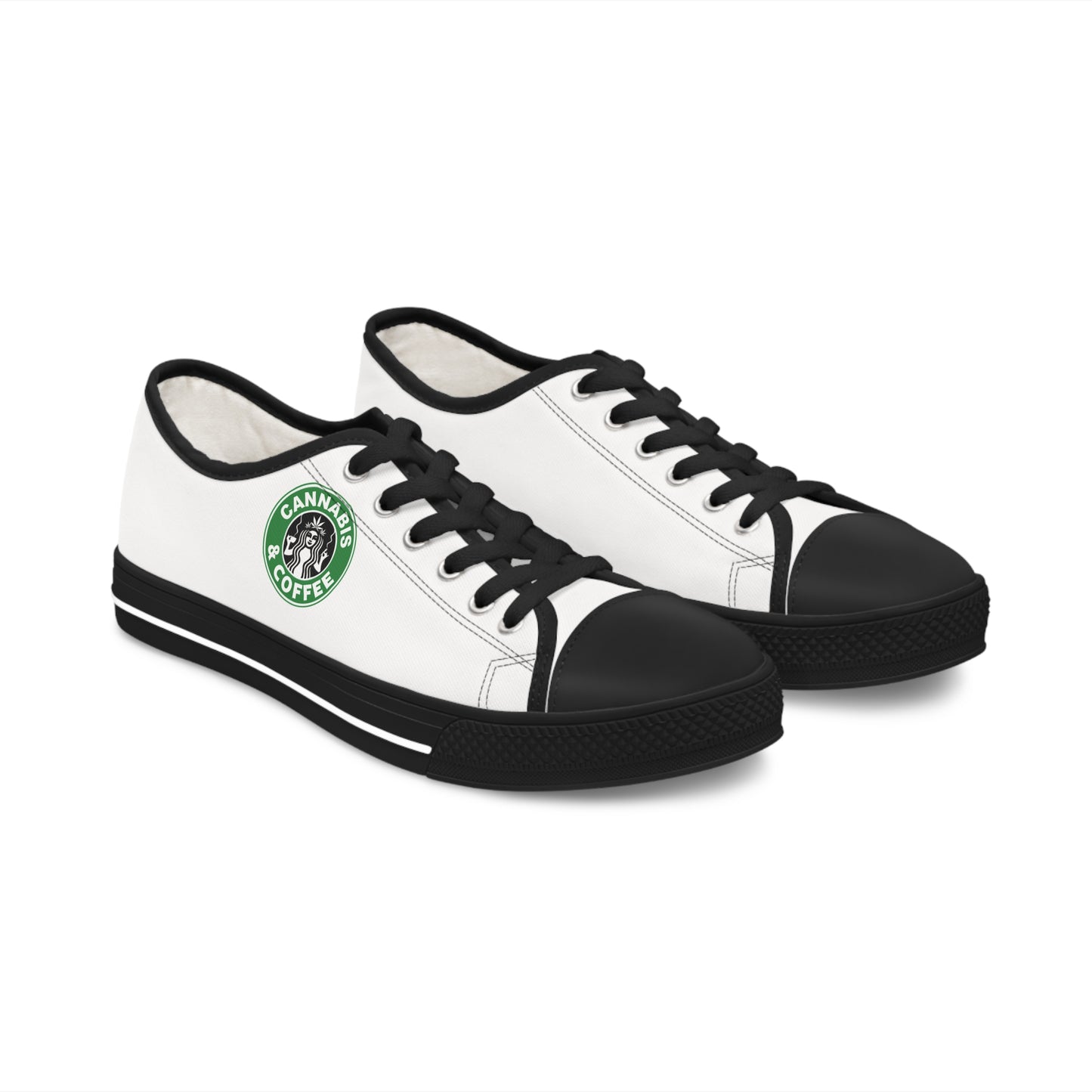 Cannabis + Coffee Women's Low Top Sneakers