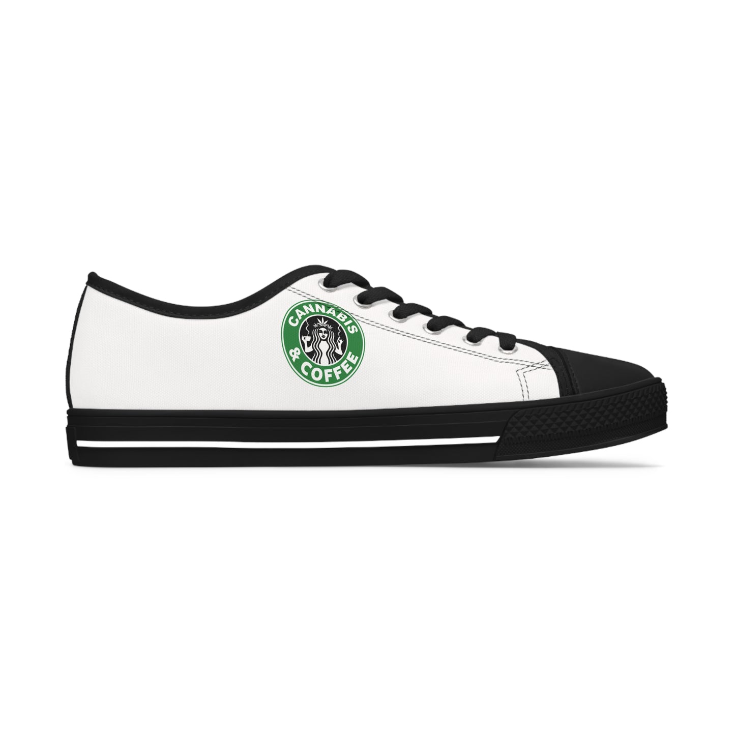 Cannabis + Coffee Women's Low Top Sneakers