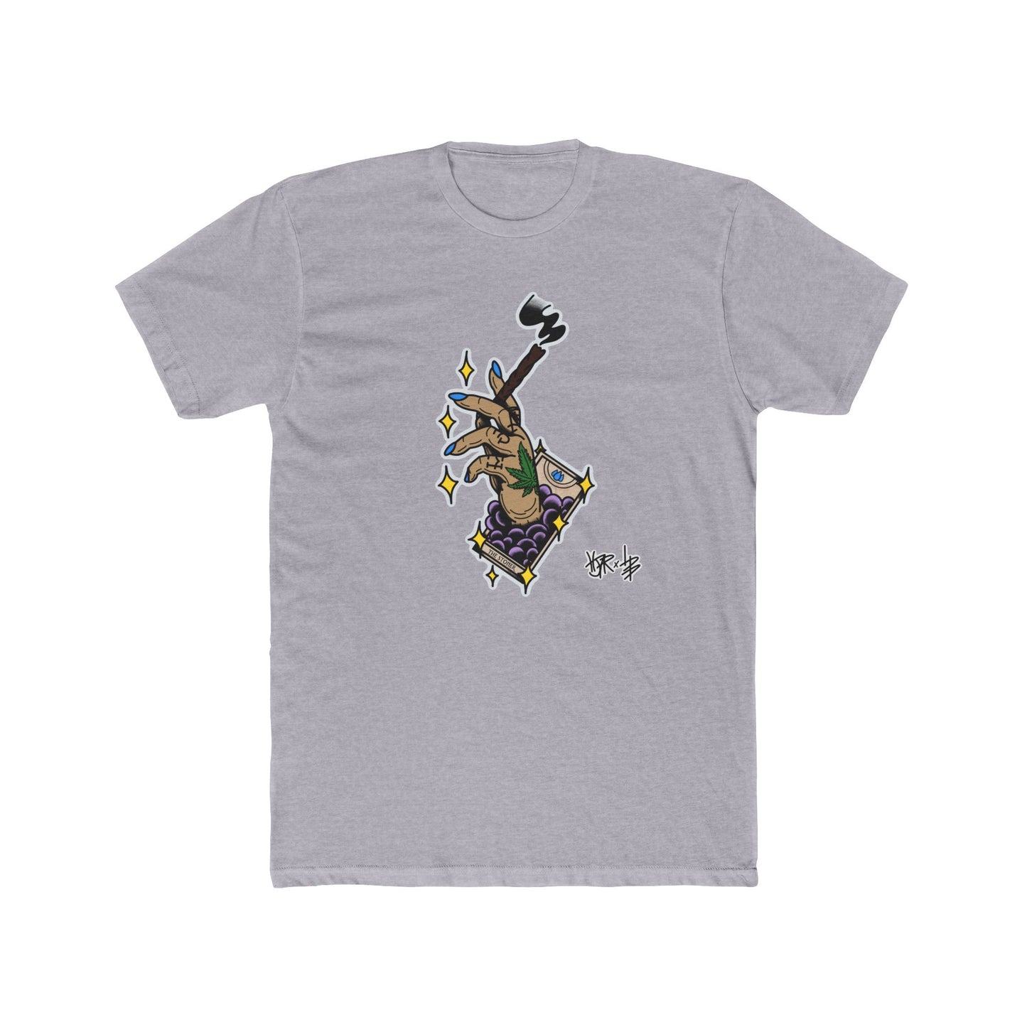 HJAR TAROT - THE STONER - Men's Cotton Crew Tee