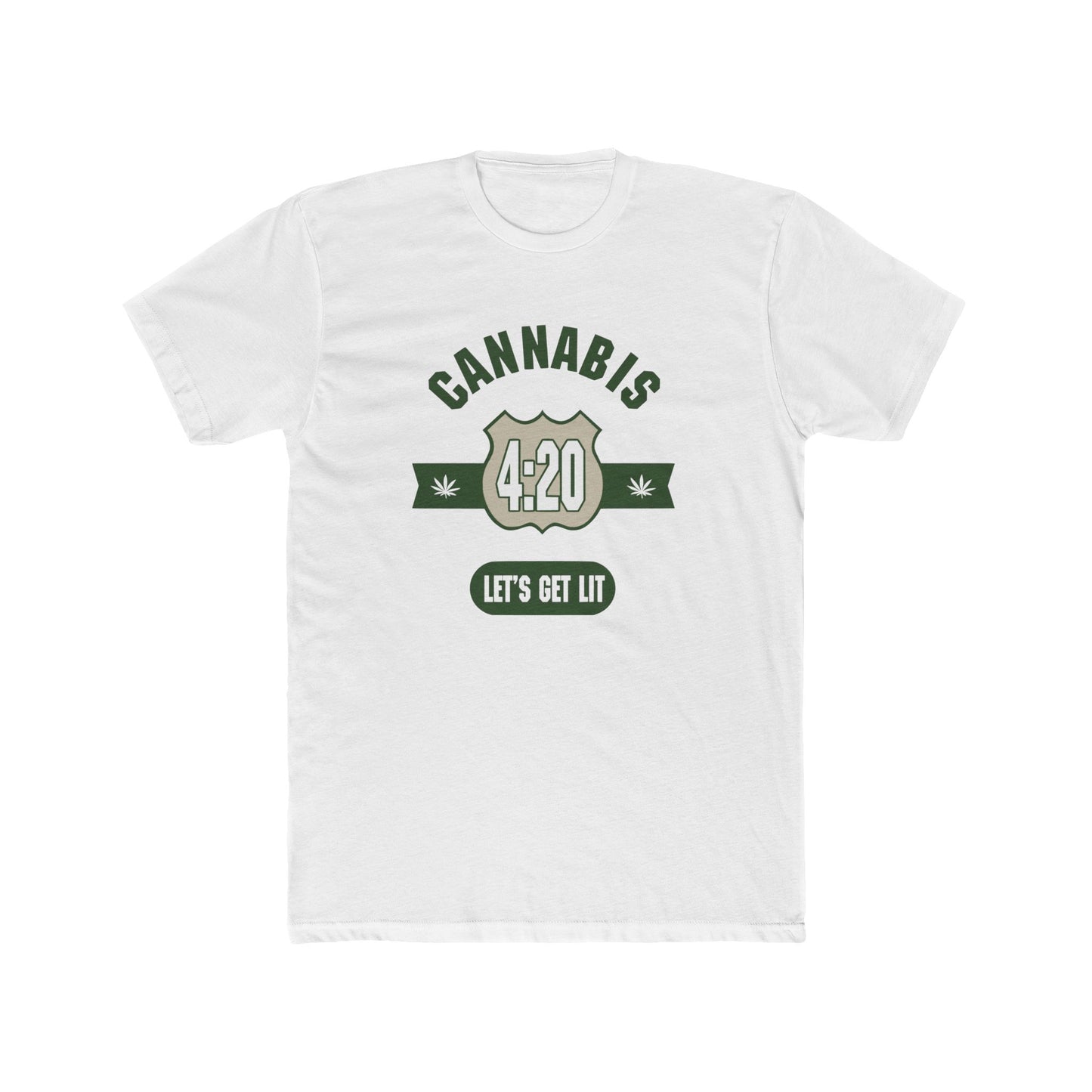 420 Let's Get Lit Men's Cotton Crew Tee