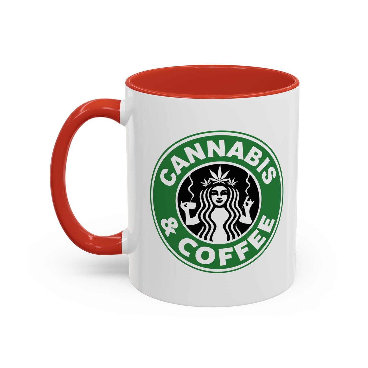 Cannabis + Coffee Accent Coffee Mug, 11oz