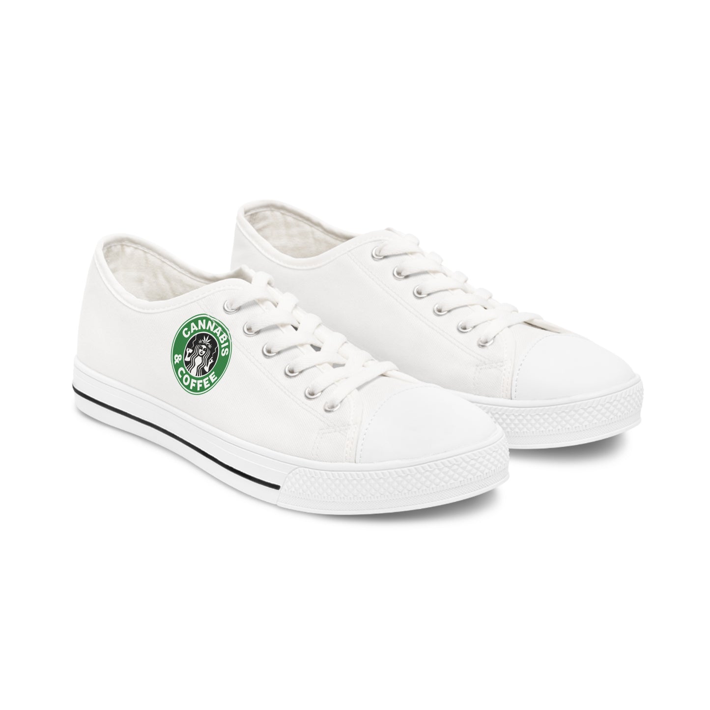 Cannabis + Coffee Women's Low Top Sneakers