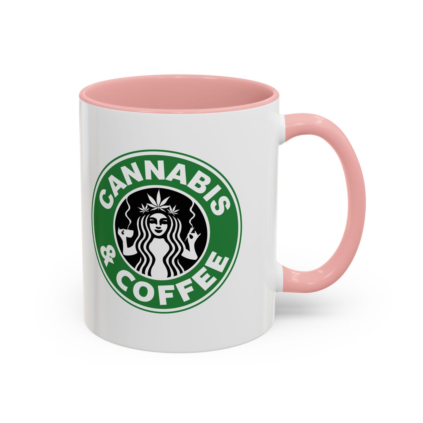 Cannabis + Coffee Accent Coffee Mug, 11oz