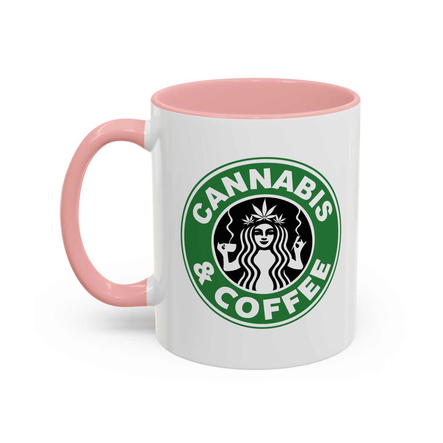 Cannabis + Coffee Accent Coffee Mug, 11oz