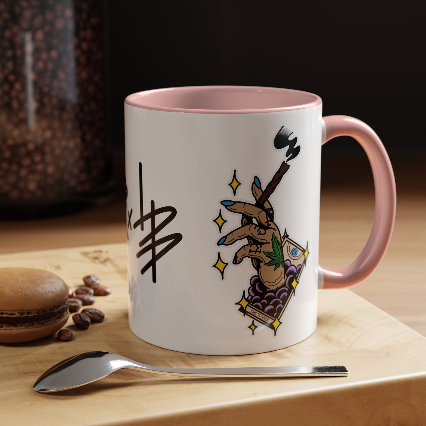 HJAR TAROT - THE STONER -  Accent Coffee Mug, 11oz