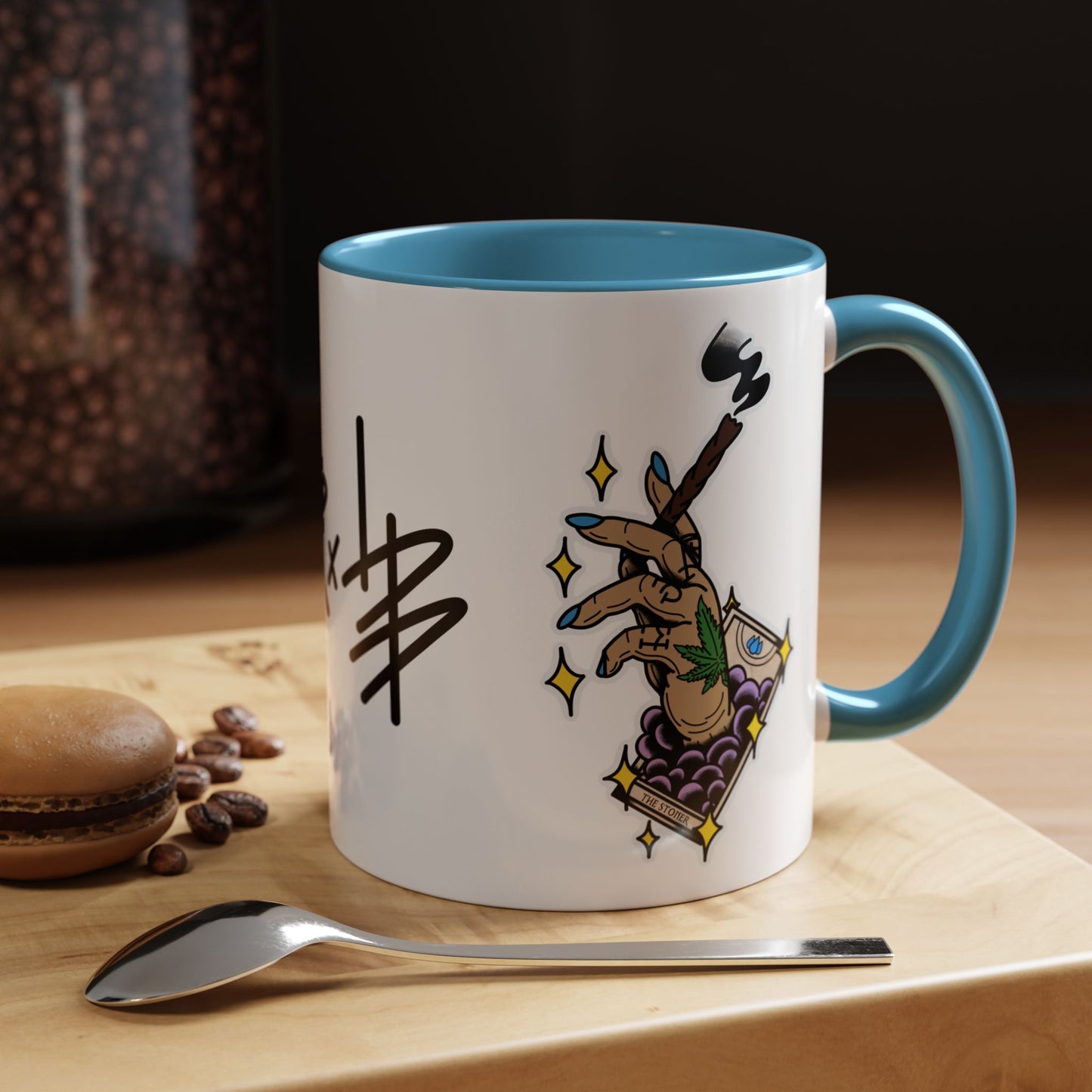 HJAR TAROT - THE STONER -  Accent Coffee Mug, 11oz