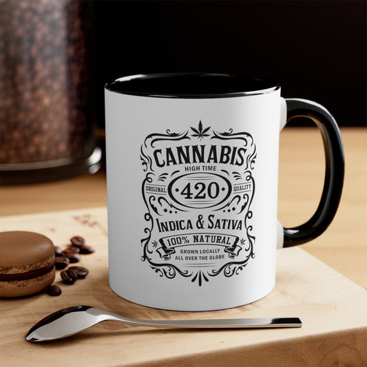Whiskey 420 Accent Coffee Mug, 11oz