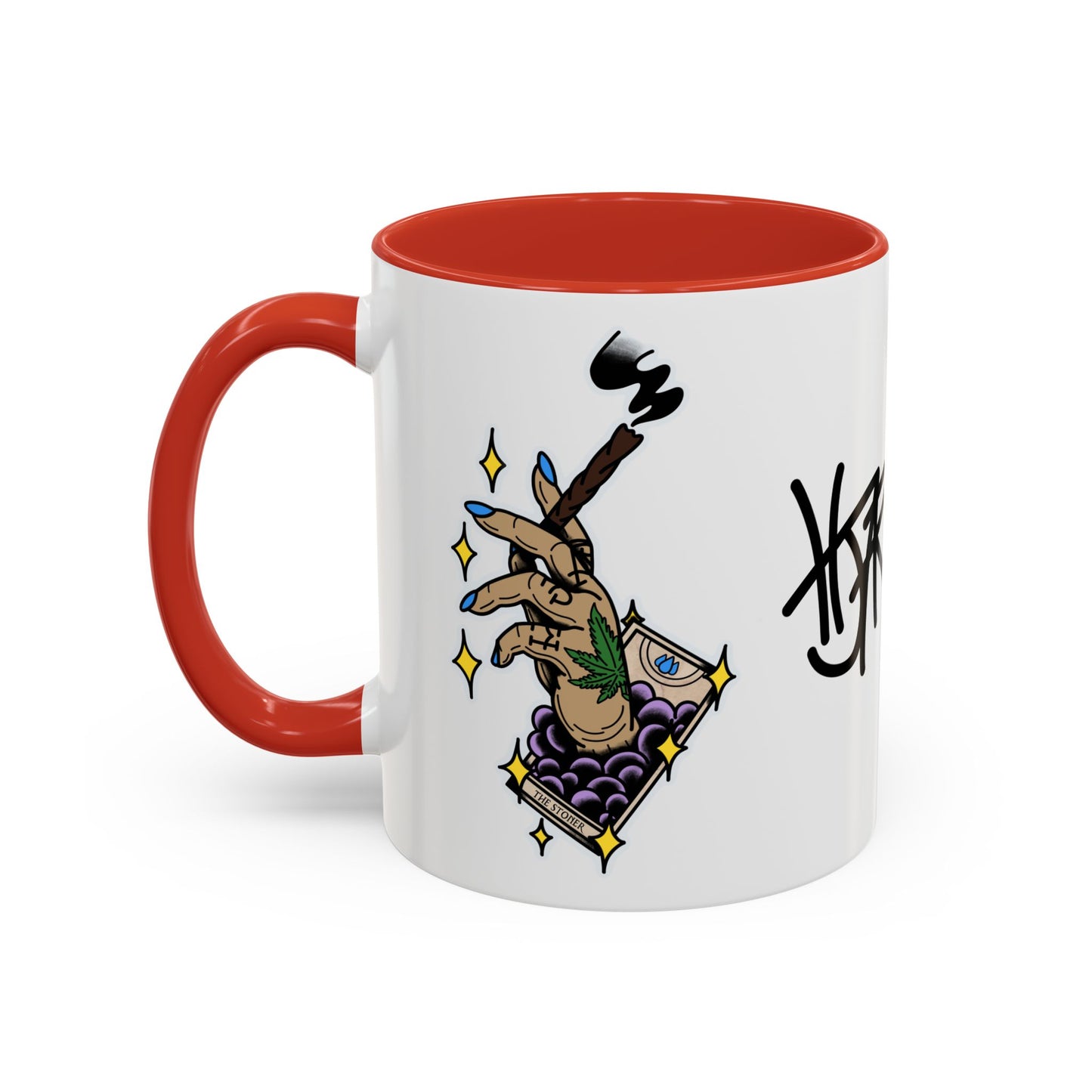 HJAR TAROT - THE STONER -  Accent Coffee Mug, 11oz