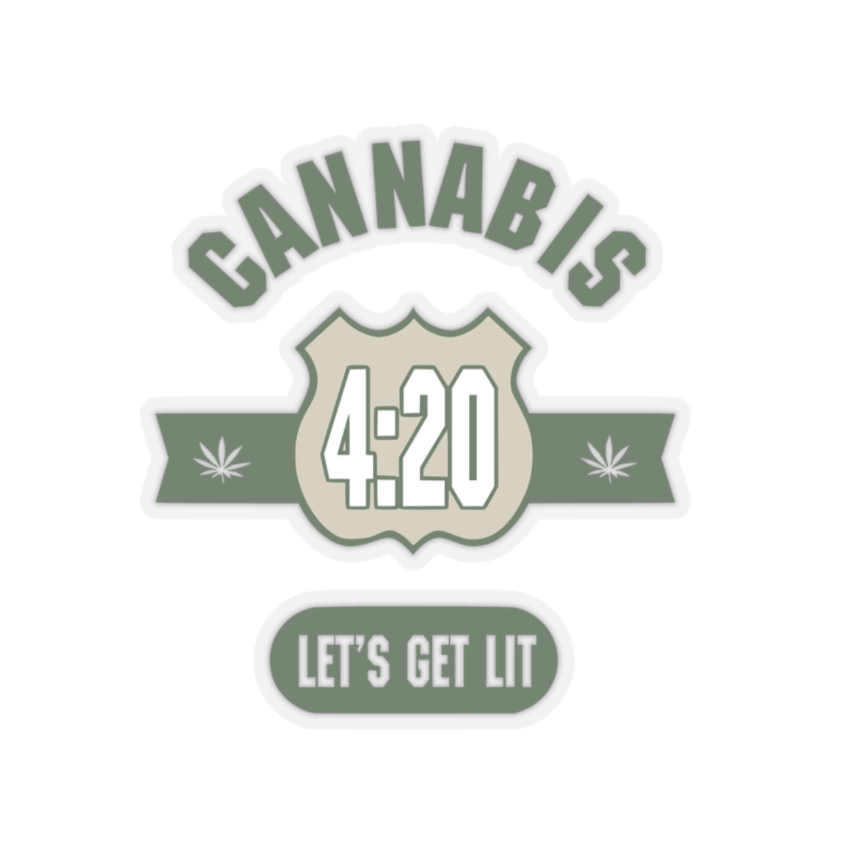 420 Let's Get Lit Kiss-Cut Stickers