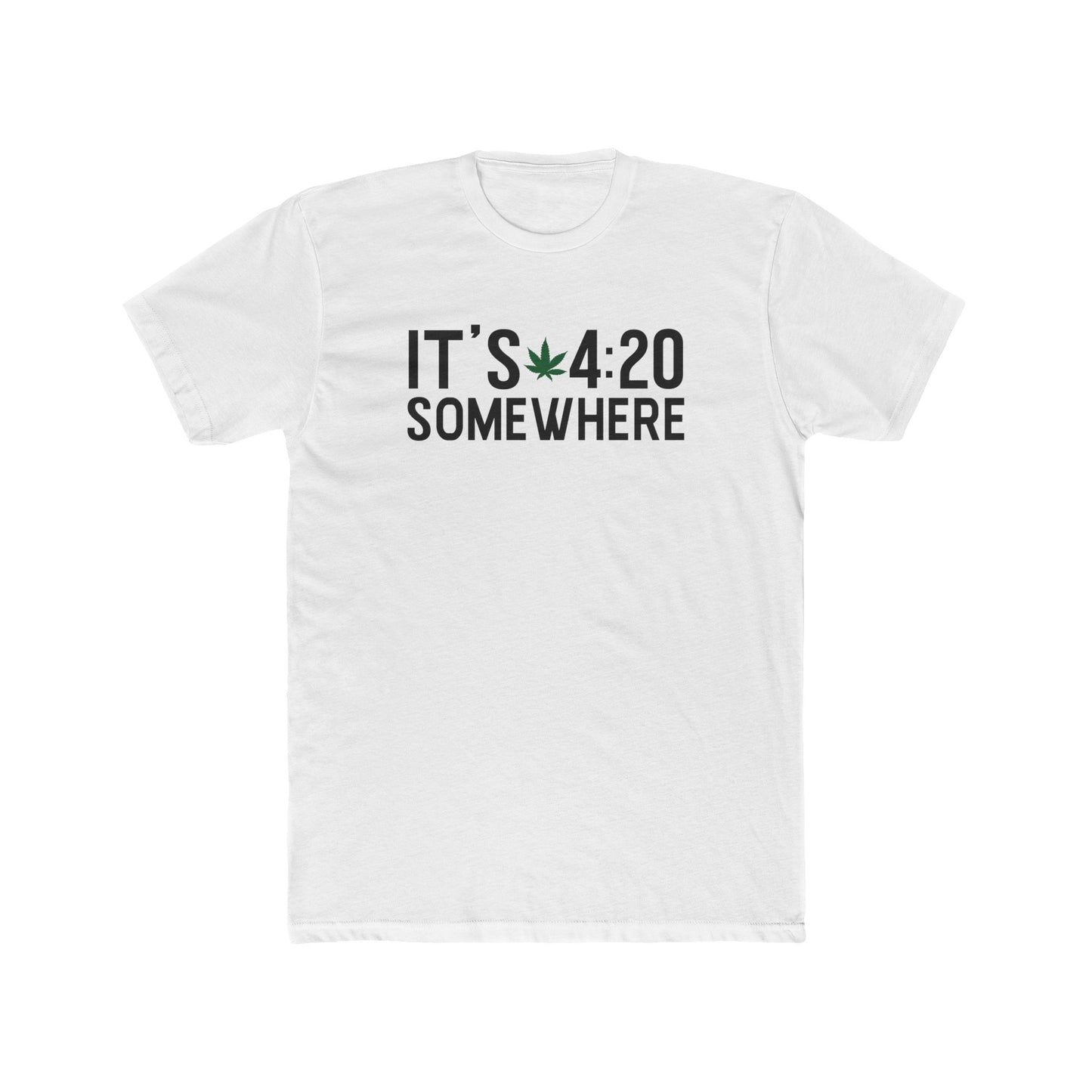 420 Somewhere Men's Cotton Crew Tee