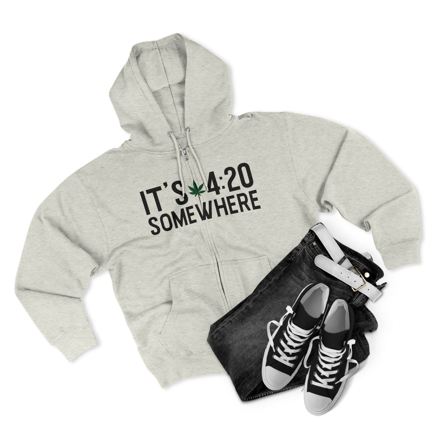 420 Somewhere Unisex Zip Hoodie