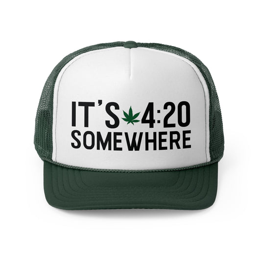 420 Somewhere Trucker Caps