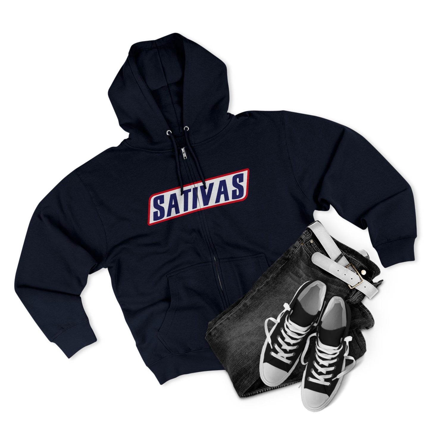 Sativas Unisex Zip Hoodie