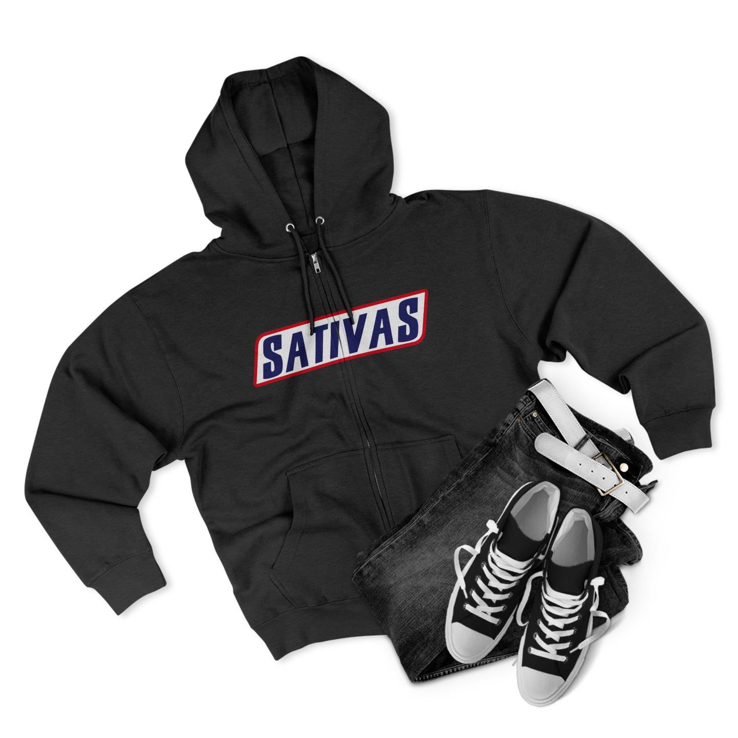 Sativas Unisex Zip Hoodie