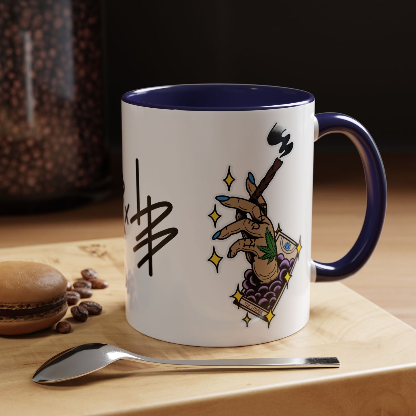 HJAR TAROT - THE STONER -  Accent Coffee Mug, 11oz