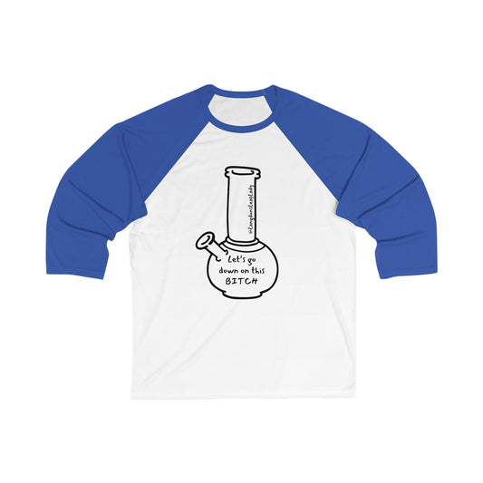 LET'S GO DOWN Unisex 3\4 Sleeve Baseball Tee