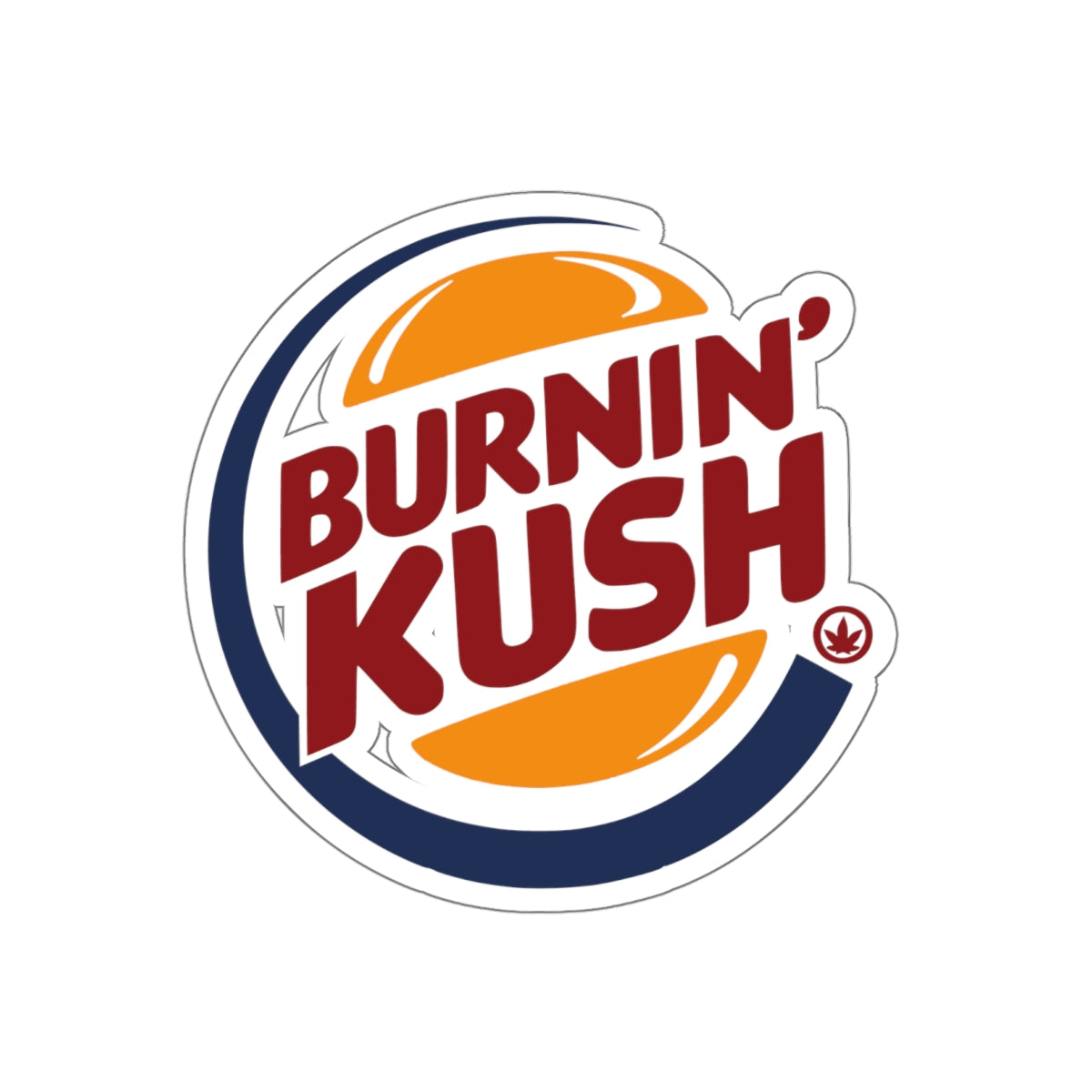 Burnin' Kush Kiss-Cut Stickers