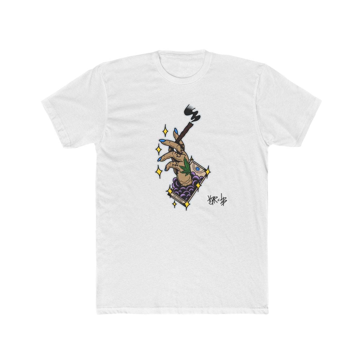 HJAR TAROT - THE STONER - Men's Cotton Crew Tee